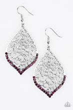 Load image into Gallery viewer, Where I Want to Beam Purple Earrings