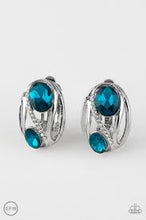 Load image into Gallery viewer, Where's the Fireworks Blue Clip On Earrings