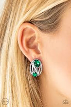 Load image into Gallery viewer, Where's the Fireworks Green Clip On Earrings