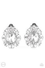 Load image into Gallery viewer, Where's the Groom White Clip on Earrings