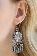 Load image into Gallery viewer, Whimsical Wind Chimes Silver Earrings