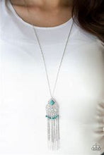 Load image into Gallery viewer, Whimsically Western Blue Necklace