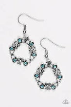 Load image into Gallery viewer, Whimsy Wreaths Blue Earrings