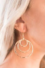 Load image into Gallery viewer, Whirling Worlds Gold Earrings