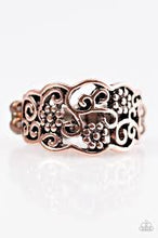 Load image into Gallery viewer, Wild About Wildflowers Copper Skinny Band Ring