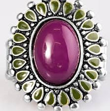 Load image into Gallery viewer, Wild Wallflower Purple Ring - Angie's $5.00 Bling