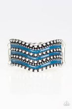 Load image into Gallery viewer, Wild Ways Blue Ring - Angie's $5.00 Bling