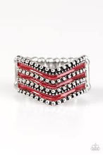 Load image into Gallery viewer, Wild Ways Red Ring - Angie's $5.00 Bling