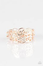 Load image into Gallery viewer, Wild about Wildflowers Rose Gold Skinny Band Ring