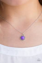 Load image into Gallery viewer, Wildflower Waltz Purple Necklace - Angie's $5.00 Bling