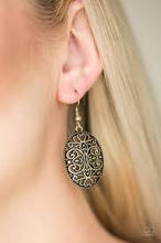 Load image into Gallery viewer, Wistfully Whimsical Brass Earrings