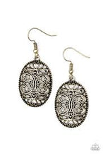 Load image into Gallery viewer, Wistfully Whimsical Brass Earrings