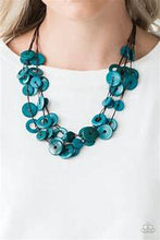 Load image into Gallery viewer, Wonderfully Walla Walla Blue Wood Necklace