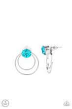 Load image into Gallery viewer, Word Gets Around Blue Jacket Earrings