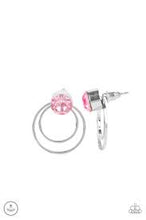 Load image into Gallery viewer, Word Gets Around Pink Jacket Earrings