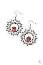 Load image into Gallery viewer, Wreathed in Whimsicality Red Earrings