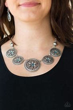 Load image into Gallery viewer, Written in the Star Lilies Blue Necklace