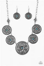 Load image into Gallery viewer, Written in the Star Lilies Blue Necklace