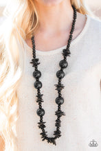 Load image into Gallery viewer, Yes We Cancun Black Wood Necklace - Angie's $5.00 Bling