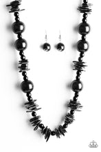 Load image into Gallery viewer, Yes We Cancun Black Wood Necklace - Angie's $5.00 Bling