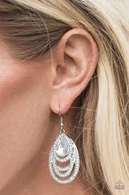 Load image into Gallery viewer, You're the Glam White Earrings