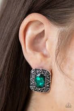 Load image into Gallery viewer, Young Money Green Post Earrings