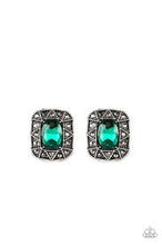 Load image into Gallery viewer, Young Money Green Post Earrings