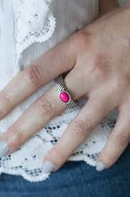 Load image into Gallery viewer, Zebra Zen Pink Skinny Band Ring