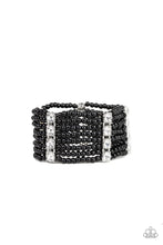 Load image into Gallery viewer, Get in Line Seed Bead Black Bracelet