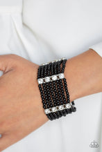 Load image into Gallery viewer, Get in Line Seed Bead Black Bracelet