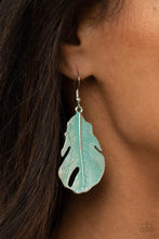 Load image into Gallery viewer, Heads Quill Roll Blue Earrings