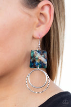 Load image into Gallery viewer, Maven Maker Multi/ Blue Acrylic Earrings