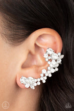 Load image into Gallery viewer, Astronomical Allure White Ear Crawler Earrings