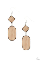 Load image into Gallery viewer, You Wood Be So Lucky Brown Wood Earrings