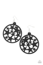 Load image into Gallery viewer, Cosmic Paradise Black Wood Earrings