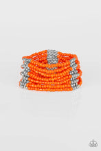 Load image into Gallery viewer, Outback Odyssey Orange Seed Bead Bracelet