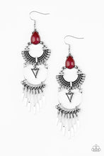 Load image into Gallery viewer, Progressively Pioneer Red Earrings