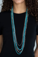 Load image into Gallery viewer, Industrial Vibrance Blue Necklace