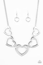 Load image into Gallery viewer, Hearty Hearts Silver Necklace