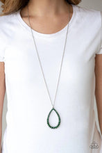 Load image into Gallery viewer, Big Ticket Twinkle Green Necklace