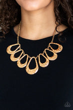 Load image into Gallery viewer, Teardrop Envy Gold Necklace