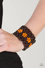 Load image into Gallery viewer, Bahama Babe Orange Wood Bracelet