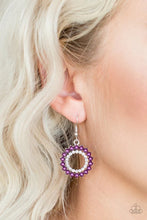 Load image into Gallery viewer, Wreathed in Radiance Purple Earrings
