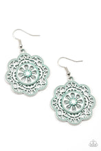 Load image into Gallery viewer, Western Mandalas Blue Earrings