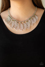 Load image into Gallery viewer, Feathery Foliage Green Necklace