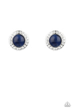 Load image into Gallery viewer, Glowing Dazzle Blue Post Earrings
