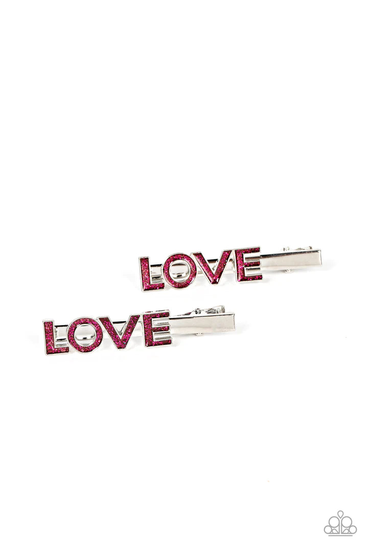 Adored Adornment Pink Hair Clips
