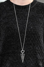 Load image into Gallery viewer, Keep A Sharp Lookout Silver Necklace