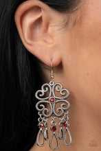 Load image into Gallery viewer, Majestically Makeover Red Earrings
