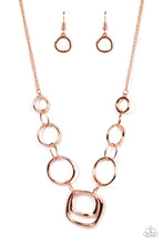 Load image into Gallery viewer, Linked Up Luminosity Copper Necklace